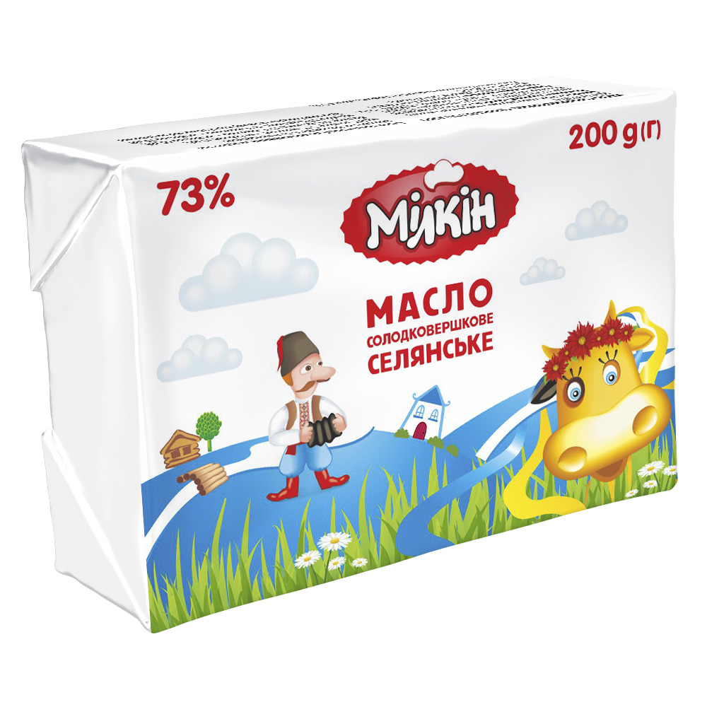 МАСЛО MILKIN 200г 73% фольга